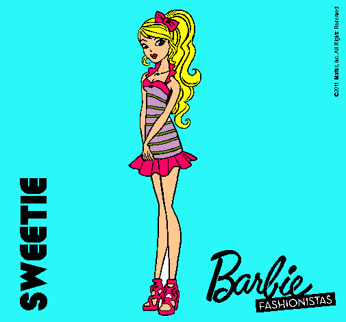 Dibujo Barbie Fashionista 6 pintado por CarmenTQ