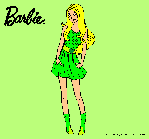 Dibujo Barbie veraniega pintado por esrefy