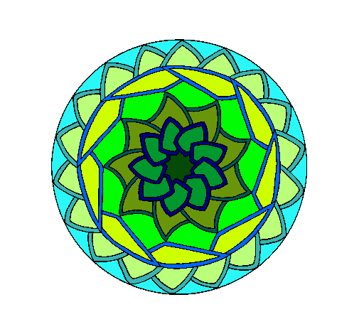 Dibujo Mandala 1 pintado por lunamay