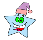 Dibujo estrella de navidad pintado por CSCSCSCSCS