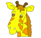 Dibujo Cara de jirafa pintado por jerry
