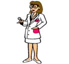 Dibujo Doctora con gafas pintado por KAMILITA45