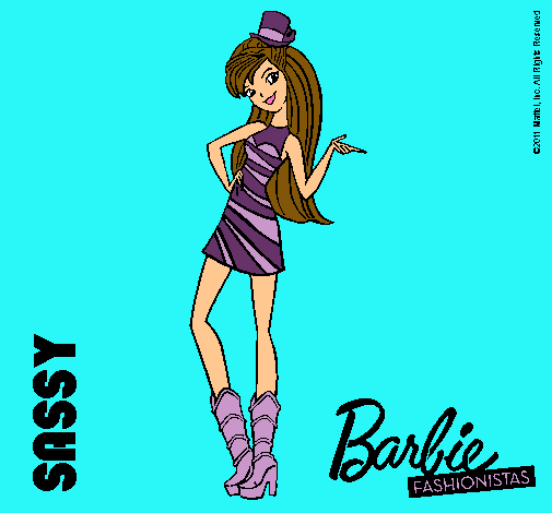 Dibujo Barbie Fashionista 2 pintado por alejadri