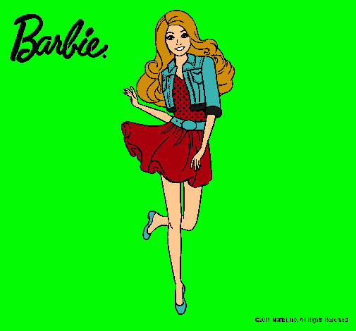 Dibujo Barbie informal pintado por Saara07
