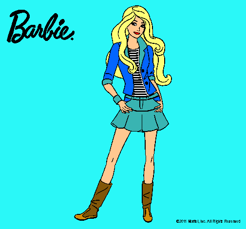 Dibujo Barbie juvenil pintado por Lasmitica