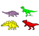 Dibujo Dinosaurios de tierra pintado por 51257