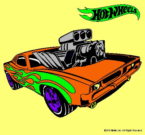 Dibujo Hot Wheels 11 pintado por jaume 