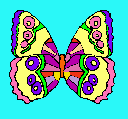 Dibujo Mariposa pintado por tute