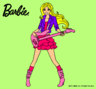Dibujo Barbie guitarrista pintado por Yoovi