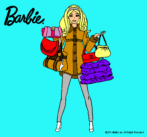 Dibujo Barbie de compras pintado por Lasmitica