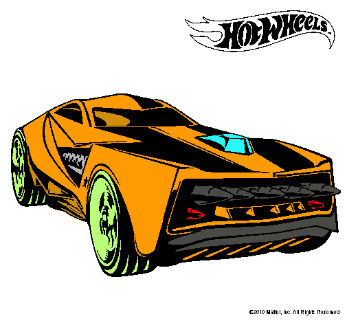 Dibujo Hot Wheels 12 pintado por danielit