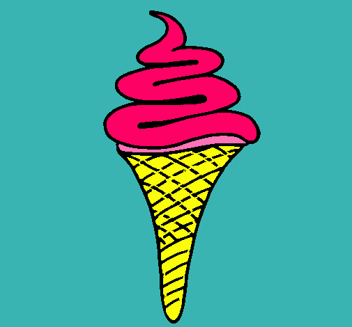 Dibujo Helado de un sabor pintado por keny