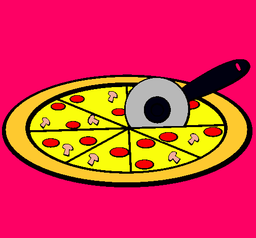 Dibujo Pizza pintado por julian1810