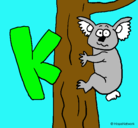 Dibujo Koala pintado por kimber