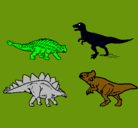 Dibujo Dinosaurios de tierra pintado por DEREK