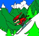 Dibujo Esquiador pintado por Nauriet