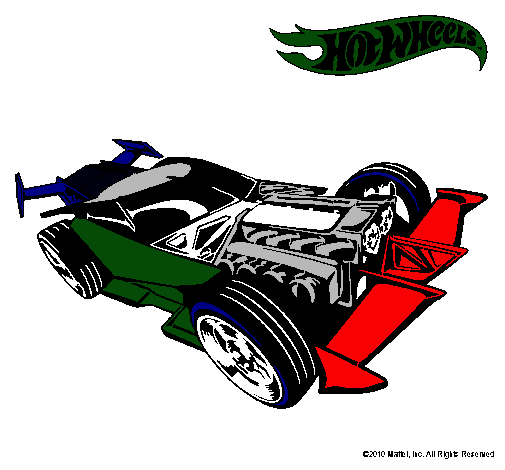 Dibujo Hot Wheels 9 pintado por blog