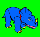 Dibujo Triceratops II pintado por dinodan