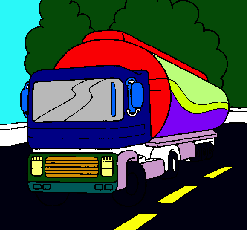 Dibujo Camión cisterna pintado por LucasSepulveda