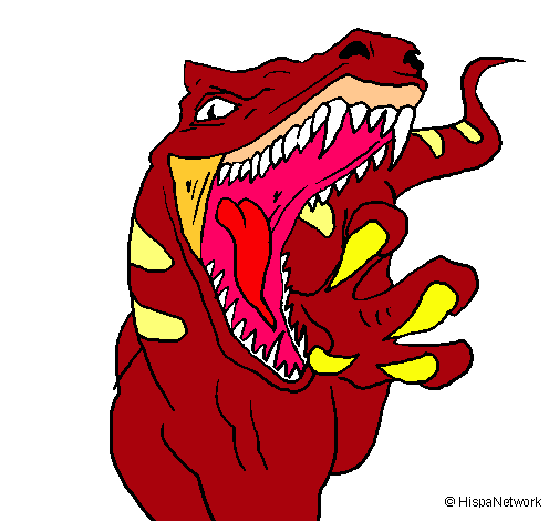 Dibujo Velociraptor II pintado por LUCILA