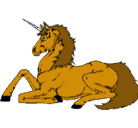 Dibujo Unicornio sentado pintado por LUCILA