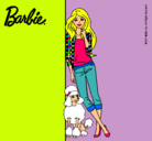Dibujo Barbie con cazadora de cuadros pintado por maite1162