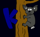 Dibujo Koala pintado por valerialba07