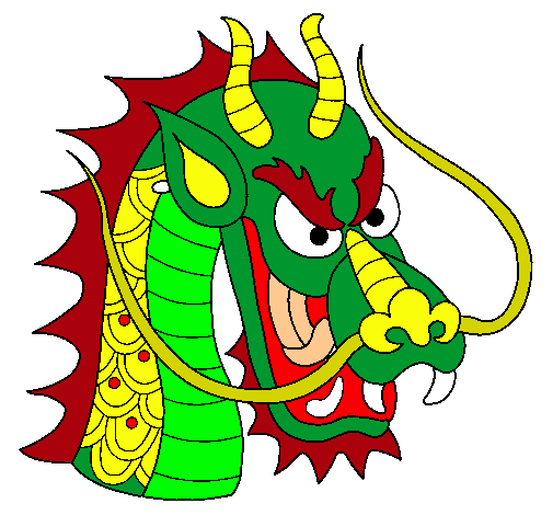 Dibujo Cabeza de dragón pintado por juan2310