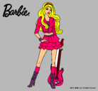 Dibujo Barbie rockera pintado por barbienena22