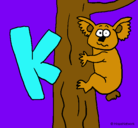 Dibujo Koala pintado por kalen
