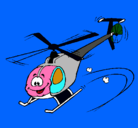 Dibujo Helicóptero pintado por alexpollito
