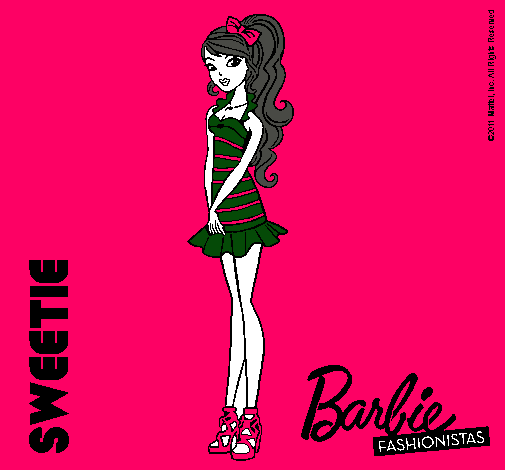 Dibujo Barbie Fashionista 6 pintado por yefefe