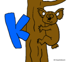 Dibujo Koala pintado por diliannys