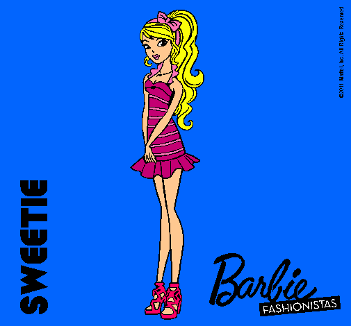 Dibujo Barbie Fashionista 6 pintado por melisa7905