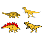 Dibujo Dinosaurios de tierra pintado por dinospeliand