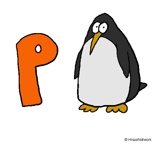 Dibujo Pingüino pintado por fosforo177