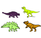 Dibujo Dinosaurios de tierra pintado por dinonosaurio