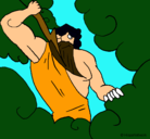 Dibujo Dios Zeus pintado por zurisaday