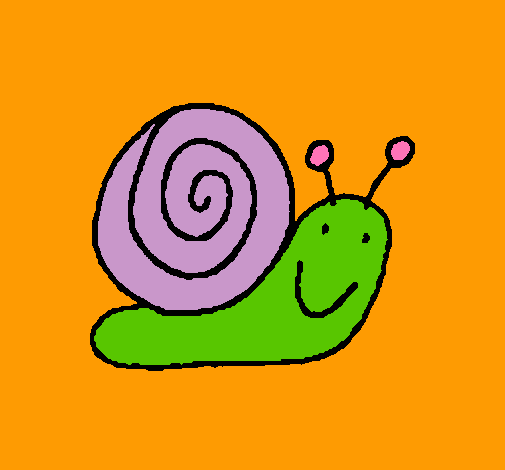 Dibujo Caracol 4 pintado por myley