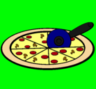 Dibujo Pizza pintado por alexpollito