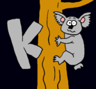 Dibujo Koala pintado por patry1234