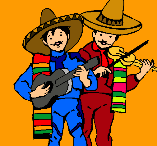 Dibujo Mariachis pintado por yaarii