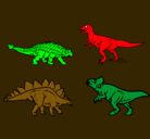 Dibujo Dinosaurios de tierra pintado por furllan
