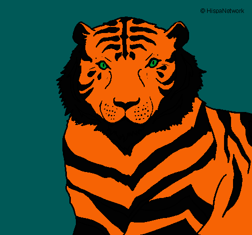 Dibujo Tigre pintado por fabian045