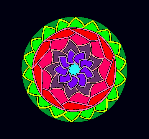 Dibujo Mandala 1 pintado por eva00