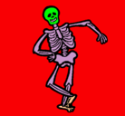 Dibujo Esqueleto contento pintado por EVANI