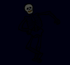 Dibujo Esqueleto contento pintado por undertaker
