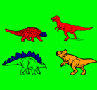 Dibujo Dinosaurios de tierra pintado por william