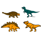 Dibujo Dinosaurios de tierra pintado por albertosauri