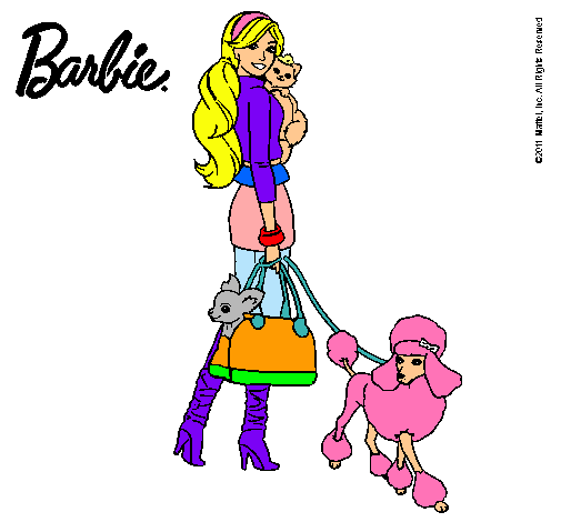 Dibujo Barbie elegante pintado por belennn